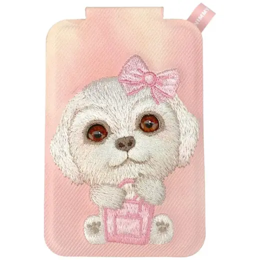 Magnetic phone wallet stand  Nimmy New Big-Eye Cute Pets 2.0 Dog pink