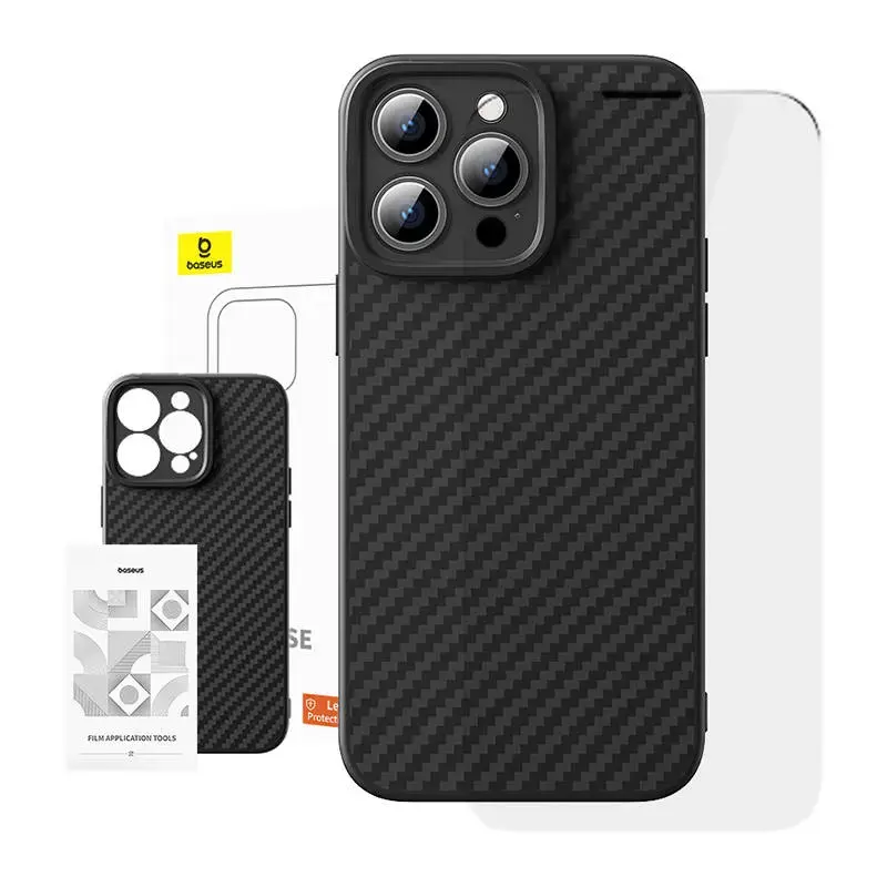 Case Baseus Synthetic Fiber aizsargstikls telefonam iPhone 15 Pro plus
