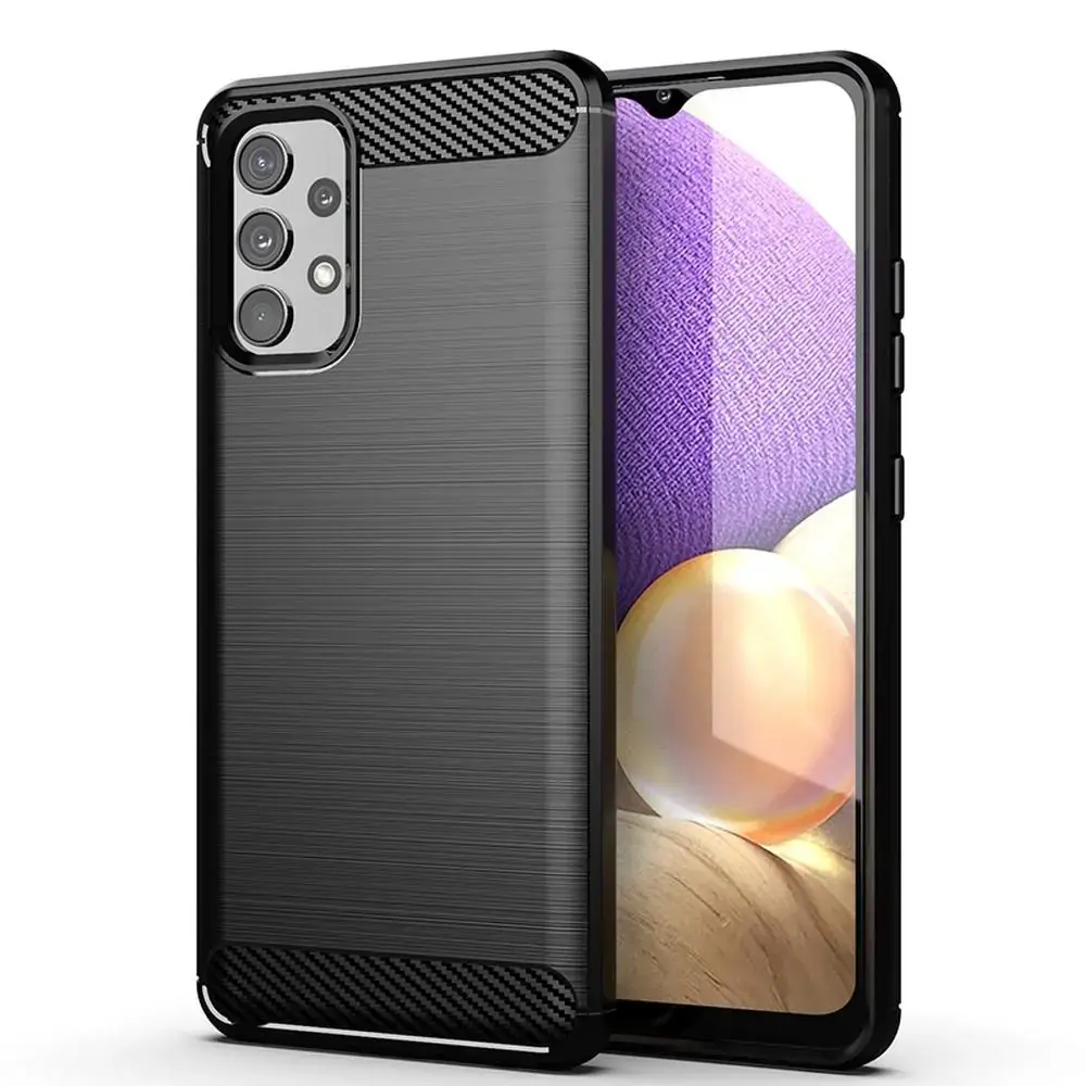 Carbon phone case for Samsung Galaxy A32 5G black