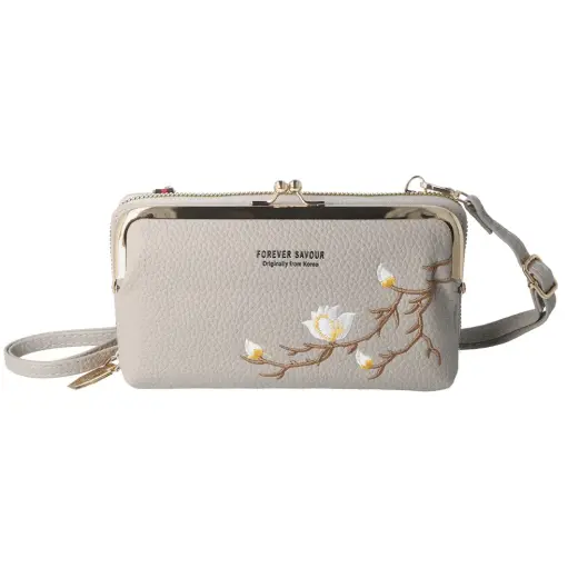 Knitted bag for phone GCW16 grey