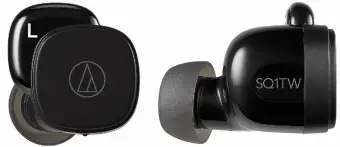 Austiņas Audio Technica ATH-SQ1TWBK Black
