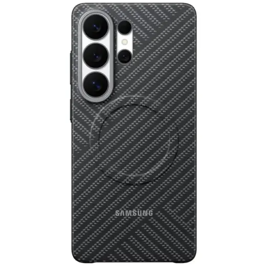 Samsung Carbon Magnet telefono dėklas Samsung Galaxy S26 Ultra (S948) pilkas