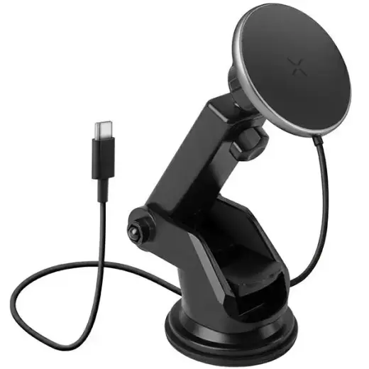 ENERGEA uchwyt indukcyjny MagDrive na kokpit|do kratki czarny|black MagSafe
