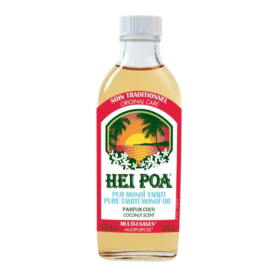 Hei Poa, Pure Thaiti Manoi, Hydrating, Nourishing, Coconut, Body Oil, For Body, Face & Hair, 100 ml