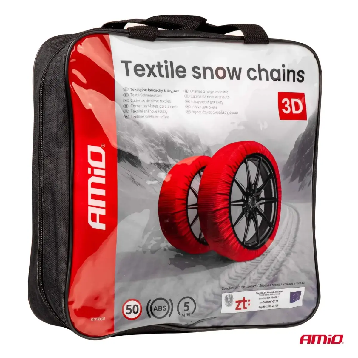 Textile snow chains 3D XXL EN16662-1 Önorm V5121 2 pcs AMIO-04511