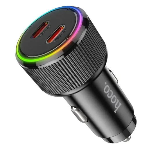 Зарядка для автомобиля HOCO NZ14B | 30W | PD, QC | USB-C | чёрная