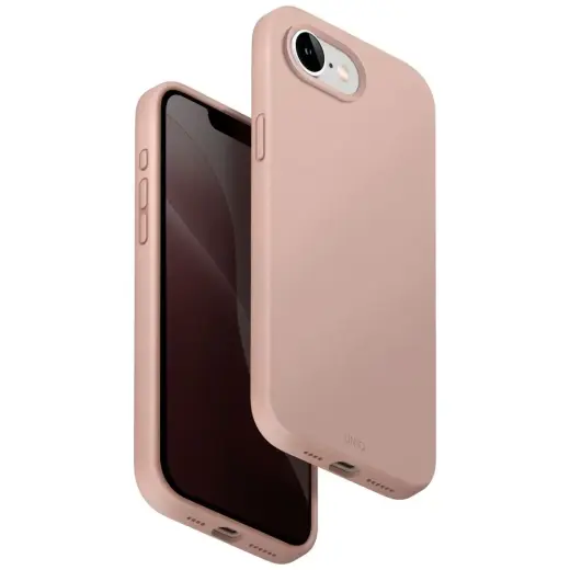 Case UNIQ Lino for iPhone 16e (2025)      Magclick Charging pink