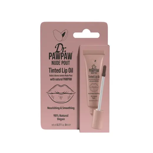 Dr. PawPaw, Dr. PawPaw, Vegan & Cruelty-Free, Natural Glow & Hydrating, Lip Oil, Nude Pout, 8 ml
