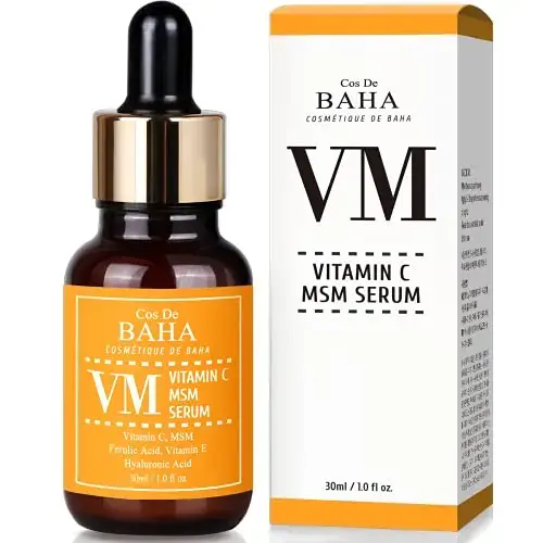 Cos De BAHA, VM, Vitamin C MSM Serum, 1 Fl Oz (30 Ml)