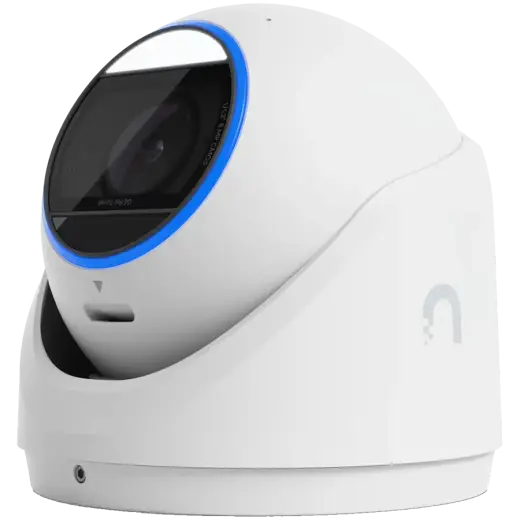 Ubiquiti UVC-G6-Pro-Turret-W All-weather tamper-resistant 4K PoE+ camera with a Multi-TOPS AI engine, 2.36x optical zoom, and a large 1/1.2" CMOS sensor for exceptional low-light clarity and long-range IR night vision