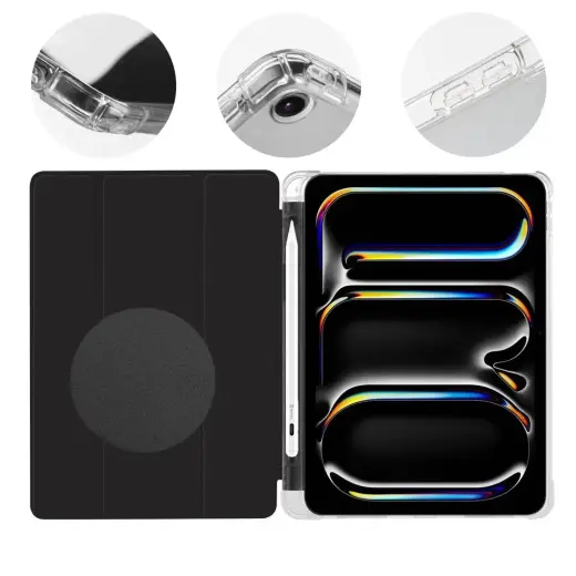 OBAL:ME MistyTab чехол для iPad Air A14 (2020) | iPad Pro A12X (2018) | iPad Pro A12Z (2020) | iPad Pro M1 (2021) | iPad Pro M2 (2022) чёрный