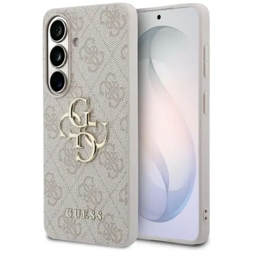 Guess 4G Big Metal Logo telefono dėklas Samsung Galaxy S26 (S942) rožinis