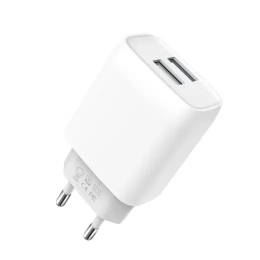 XO wall charger L57 2x USB 2,4A white