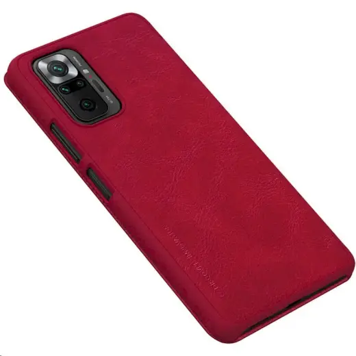 Nillkin Qin Book Case for Xiaomi Redmi Note 10 Pro|10 Pro Max Red