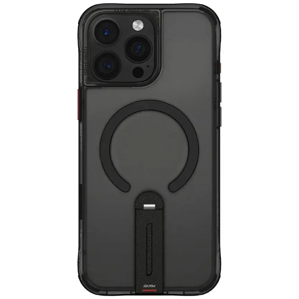 Case Skinarma Helix for iPhone 16 Pro Magnetic Charging 360 Rotating Stand black