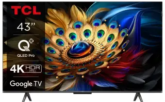 Televizors TCL 43" QLED 4K Google TV 43C655 