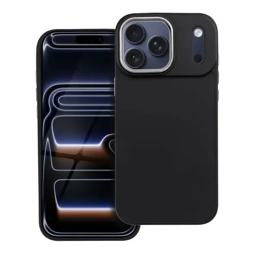 FRAME telefono dėklas iPhone 17 Pro Max juodas