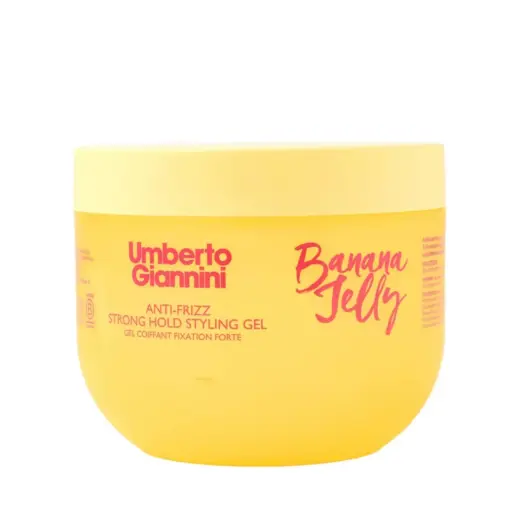 Umberto Giannini, Banana Jelly, Hair Styling Gel, Anti-Frizz & Curl Definition, Strong, 475 ml