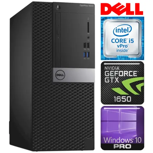 DELL 5050 MT i5-7500 16GB 512SSD M.2 NVME GTX1650 4GB WIN10PRO|W7P [refurbished]