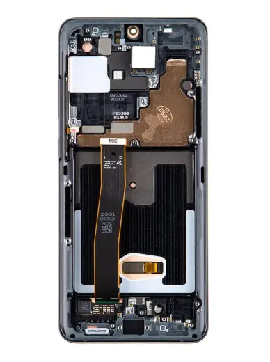 LCD display + Touch Unit + Front Cover Samsung G988 Galaxy S20 Ultra Cosmic Black (Service Pack)
