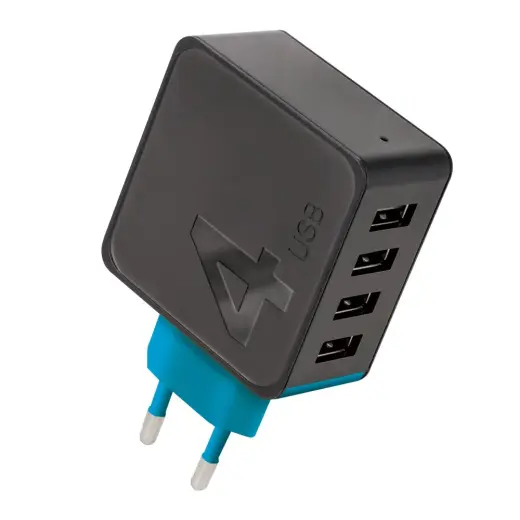 Forever TC-04 charger 4x USB 4.8 A black
