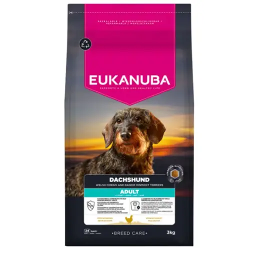 Sausa barība suņiem - Eukanuba Adult Dachshund 3 kg