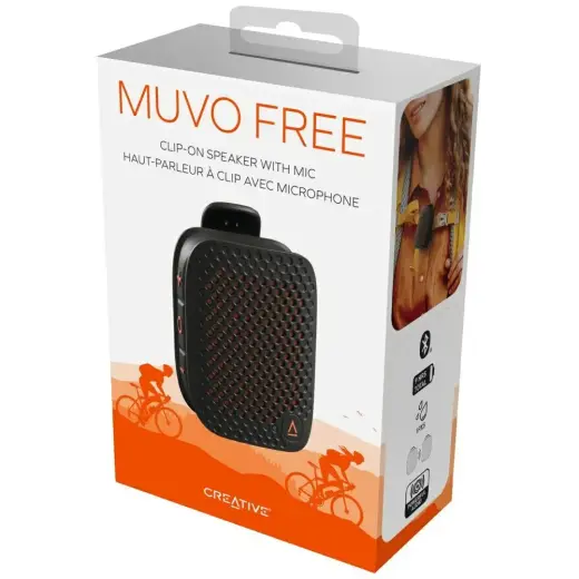 Creative Muvo Free Wireless Speaker with Clip and Microphone Black