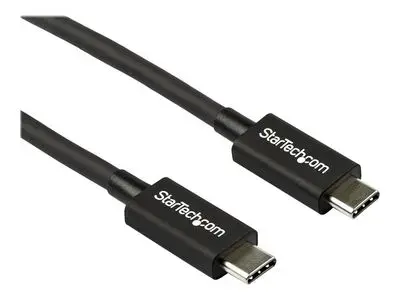 StarTech.com 0.8m|2.7ft Thunderbolt 3 to Thunderbolt 3 Cable - 40Gbps - Certified TB3 - USB C Compatible - Active - 100W PD (TBLT34MM80CM) - Thunderbolt cable - 80 cm