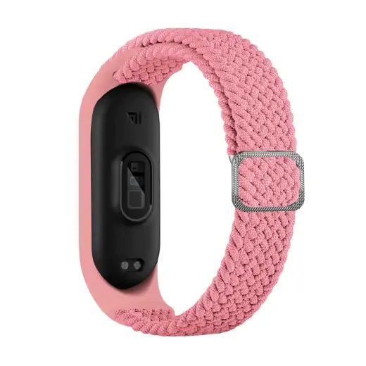 Fusion Braided Cloth band for Xiaomi Mi Band 3 | Mi Band 4 | Mi Band 5 | Mi Band 6 pink