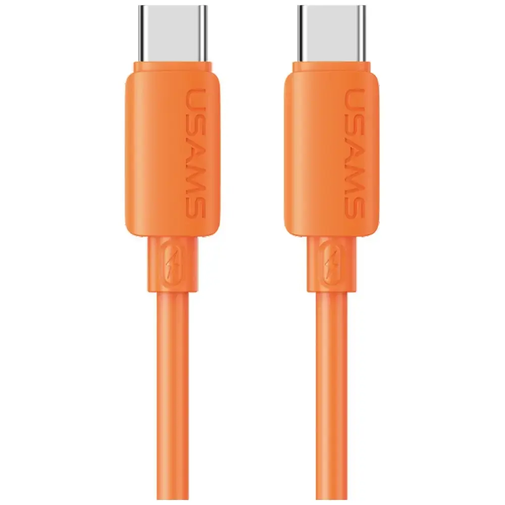 USAMS U98 datu pārraides un uzlādes vads | USB-C uz Lightning | 30W | oranžs