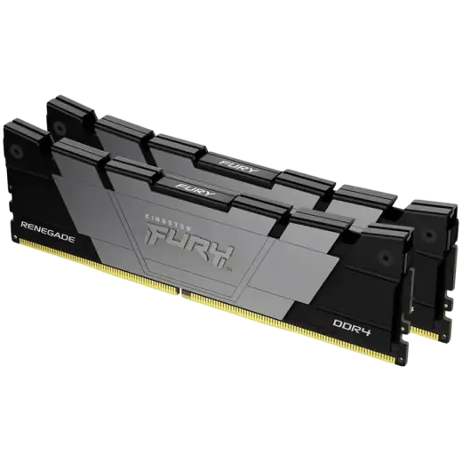 Kingston 32GB 3200MT/s DDR4 CL16 DIMM (Kit of 2) 1Gx8 FURY Renegade Black
