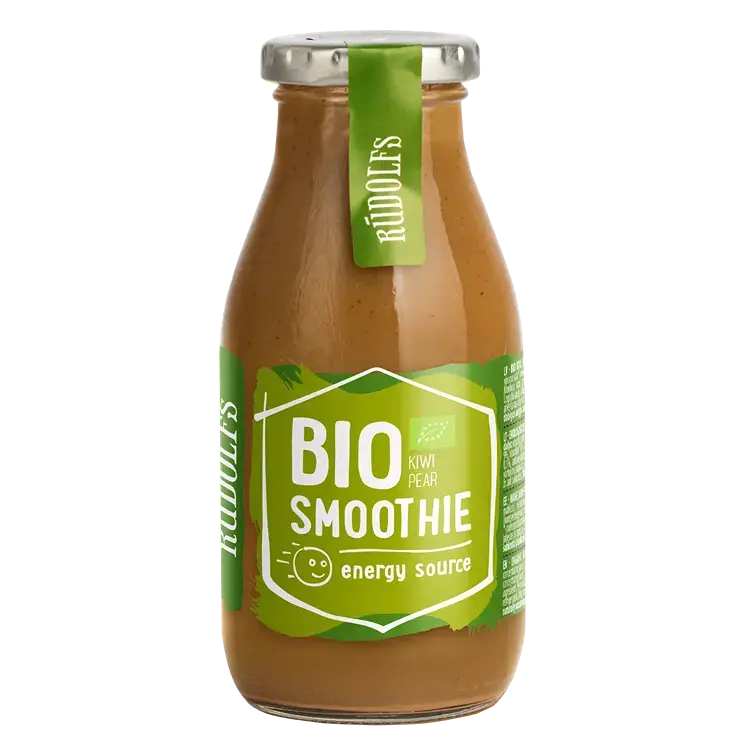 Smūtijs RŪDOLFS BIO kivi, bumbieru ar Čia sēklām "Enerģijai", 260ml (DEP)