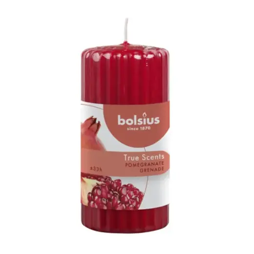 Svece arom. cilindrs True Scents Ø120x58mm pomegranate 