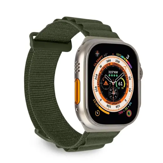 Puro Extreme nutikella rihm Apple Watch (42/44/45/49 mm) jaoks | nailonist | roheline