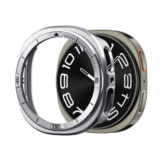SPIGEN BEZEL TUNE PRO PILOT SAMSUNG GALAXY WATCH 8 (44 MM) SILVER