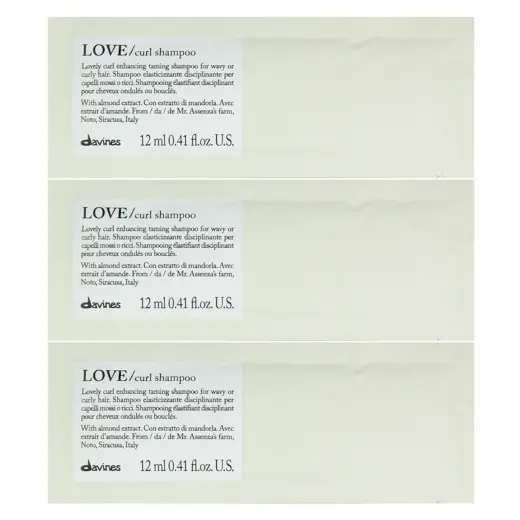 Davines, Love, Hair Shampoo, 12 pcs, 12 ml