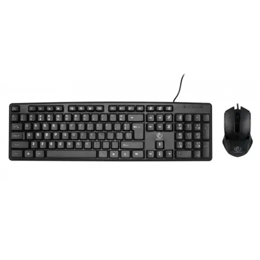 Rebeltec Simson set: wire keyboard + wire mouse black