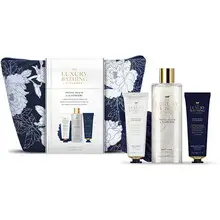 Gift Set With Cosmetic Bag (Peony, Peach & Raspberry) - Body Care Gift Set in a Cosmetic Bag.