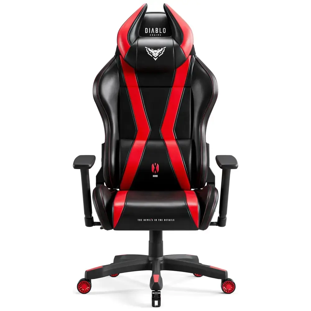 Gaming chair Diablo Chairs X-Horn 2.0 Normal Size black-red