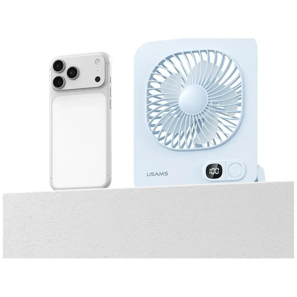 Lightweight Magnetic Desktop Fan USAMS   blue