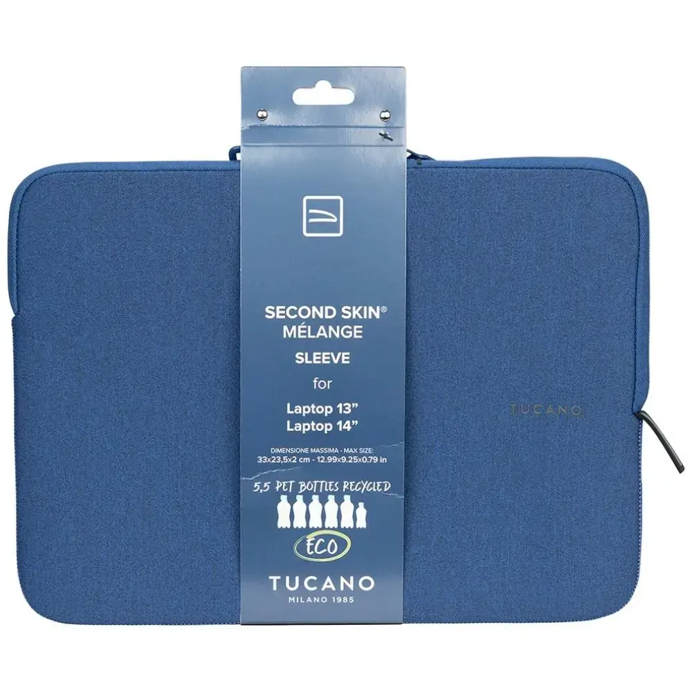 Laptop Bag Tucano Melange Sleeve   13"/14" for laptop 13"/14" blue
