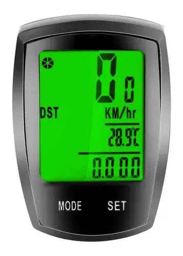 Goodbuy 18667 bezvadu ūdensizturīgs velosipēda ātruma mērītājs velosipēdiem IPX4 | LCD
