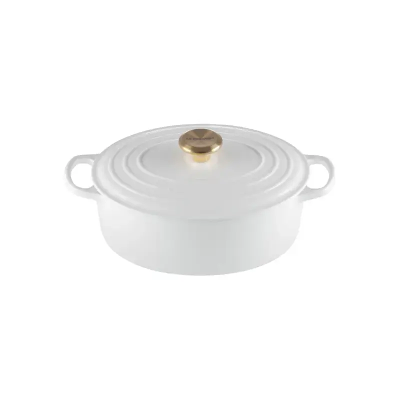 Čuguna katls ovāls 27cm / 4,1L balts