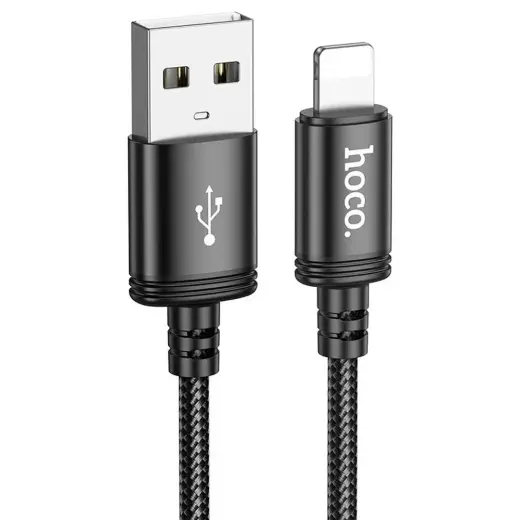 Hoco X91 data transfer and charging cable | USB-A to Lightning | 12W | 3m | black