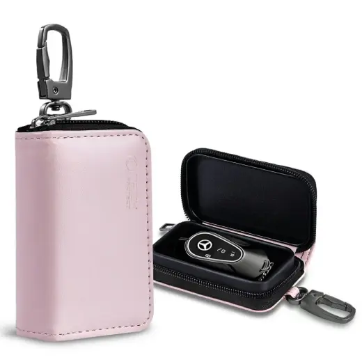 KLATKA FARADAYA TECH-PROTECT KLR300 POUCH KEYLESS RFID SIGNAL BLOCKER CASE PINK