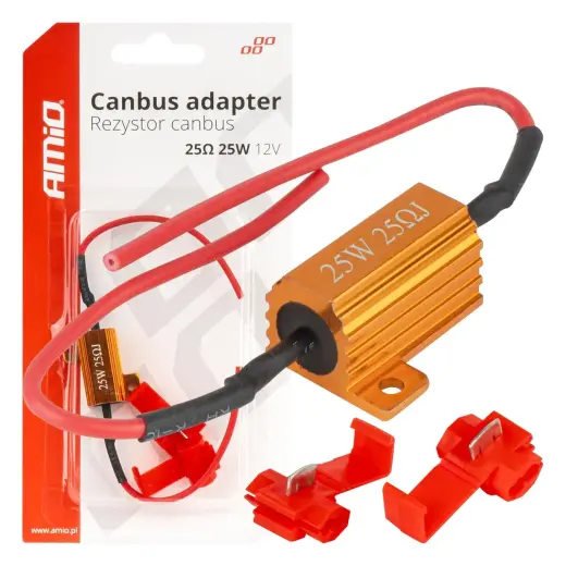 LED Canbus relay resistor 25? 25W AMIO-04093