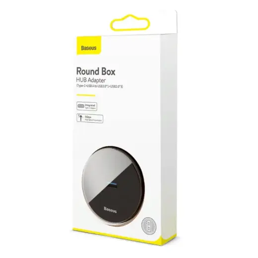 Baseus CAHUB-GA01 USB-C Ligzdas Sadalītājs x 4 USB Melns