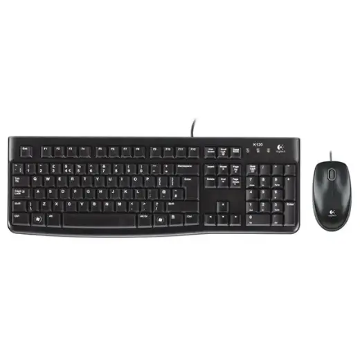 LOGITECH MK120 Corded Combo - BLACK - USB - BGR