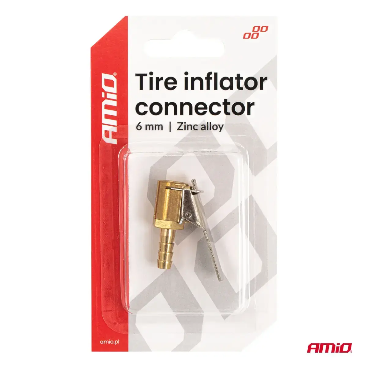 Zinc Alloy Tire Inflator Connector 6mm AMIO-04493