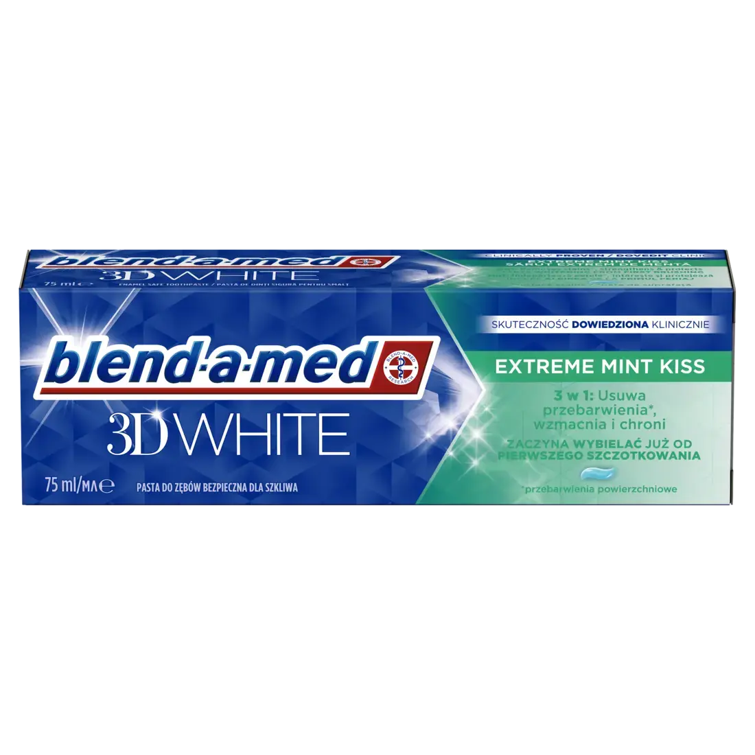 Blend-a-Med 3D WHITE EXTREME MINT KISS zobu pasta 75ml